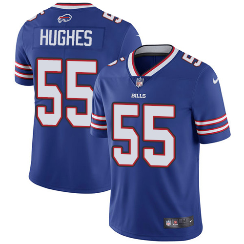 2019 men Buffalo Bills #55 Hughes blue Nike Vapor Untouchable Limited NFL Jersey->women nfl jersey->Women Jersey